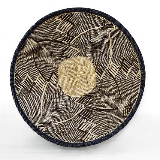 Binga Basket - Beaded - Black Trim