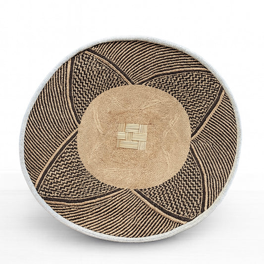 Binga Basket - Beaded - White Trim