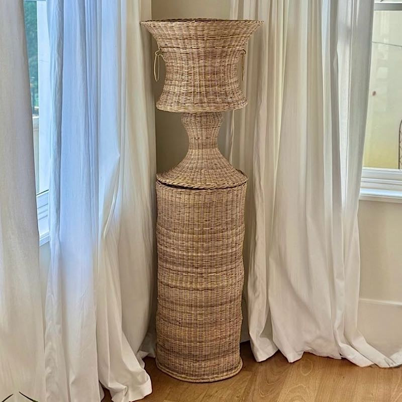 Cane Urn and Plinth Combo