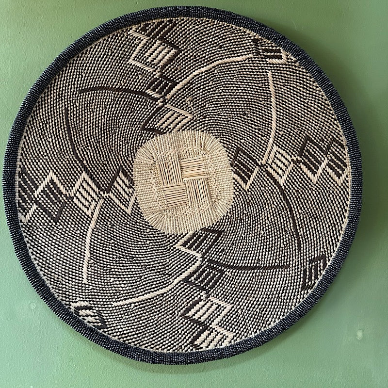 Binga Basket - Beaded - Black Trim