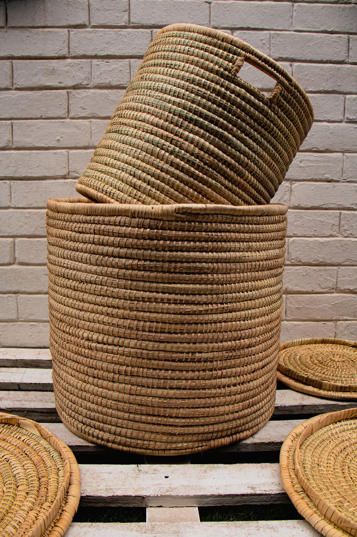 Laundry Basket With Handles And Lids - Individual Or Set