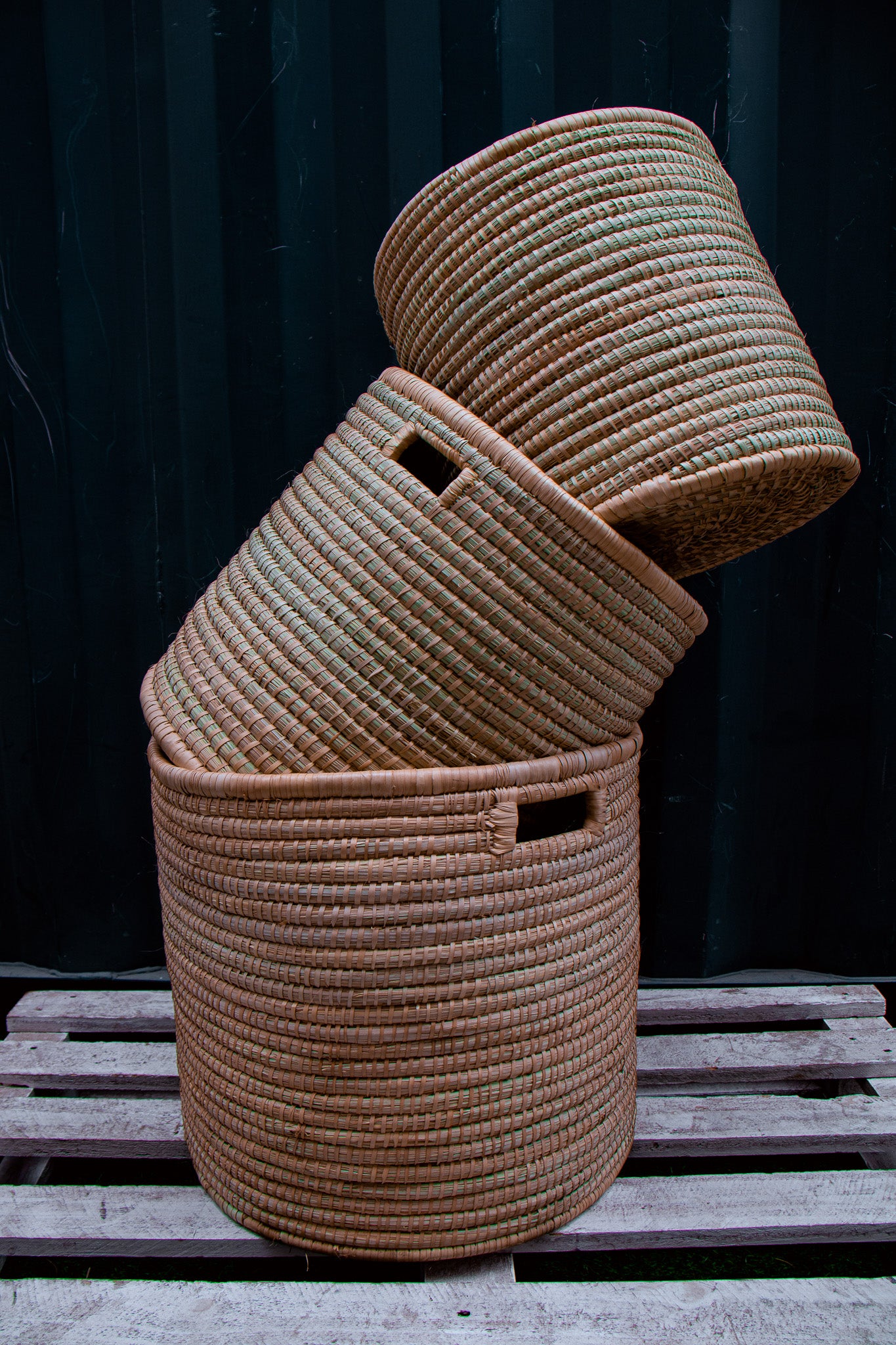Laundry Basket With Handles And Lids - Individual Or Set