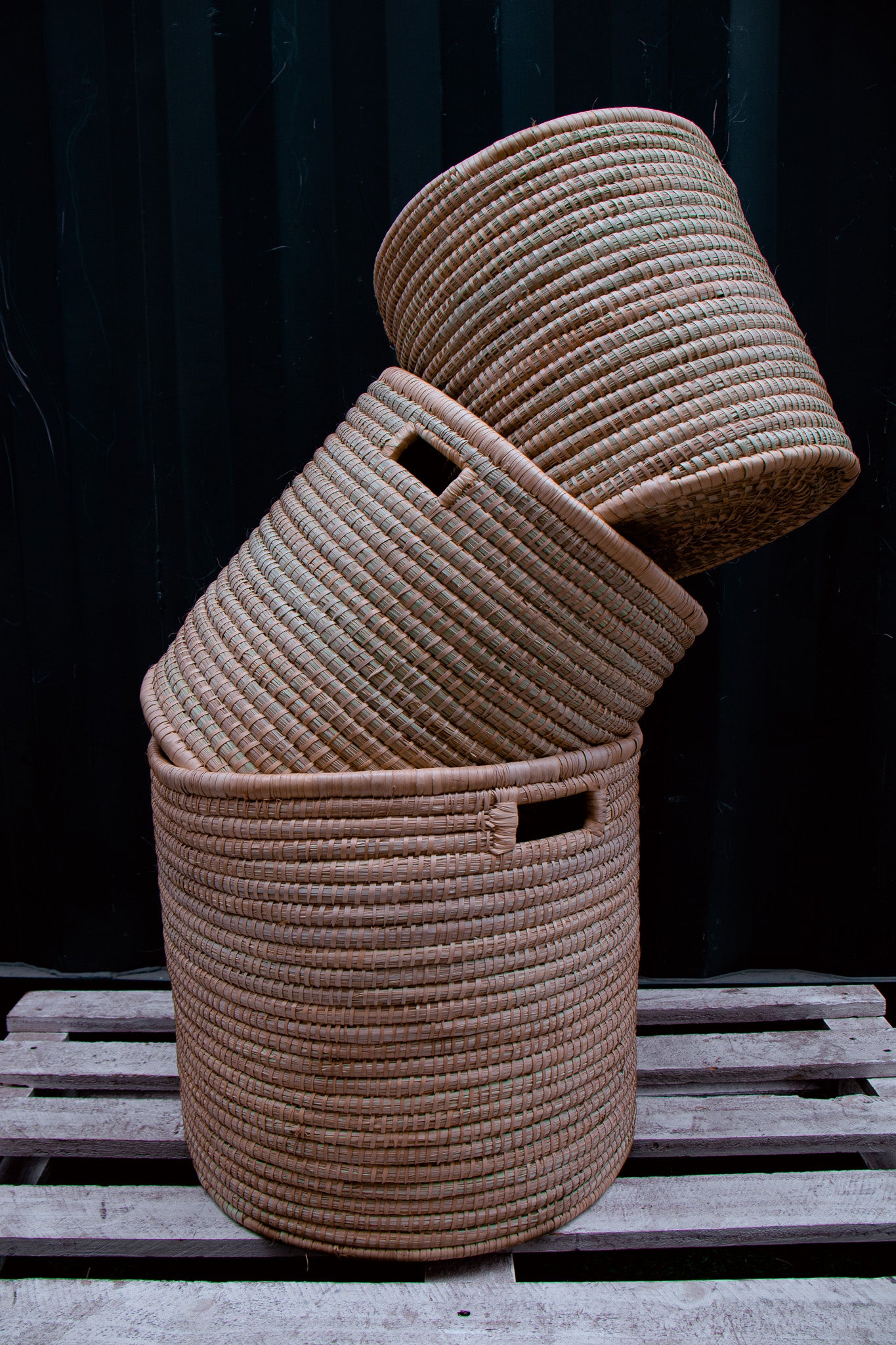Laundry Basket With Handles And Lids - Individual Or Set