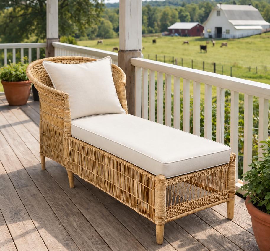 Foam Cushion Traditional Lounger