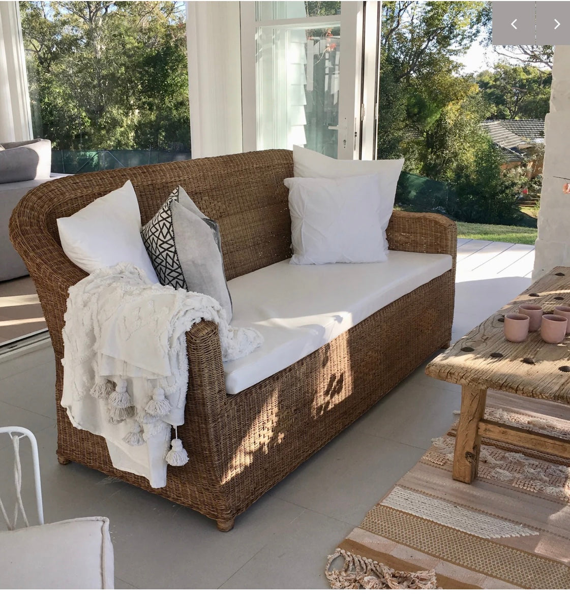 Premium Triple Cane Chair Sofa Couch – Malawi Cane Interiors