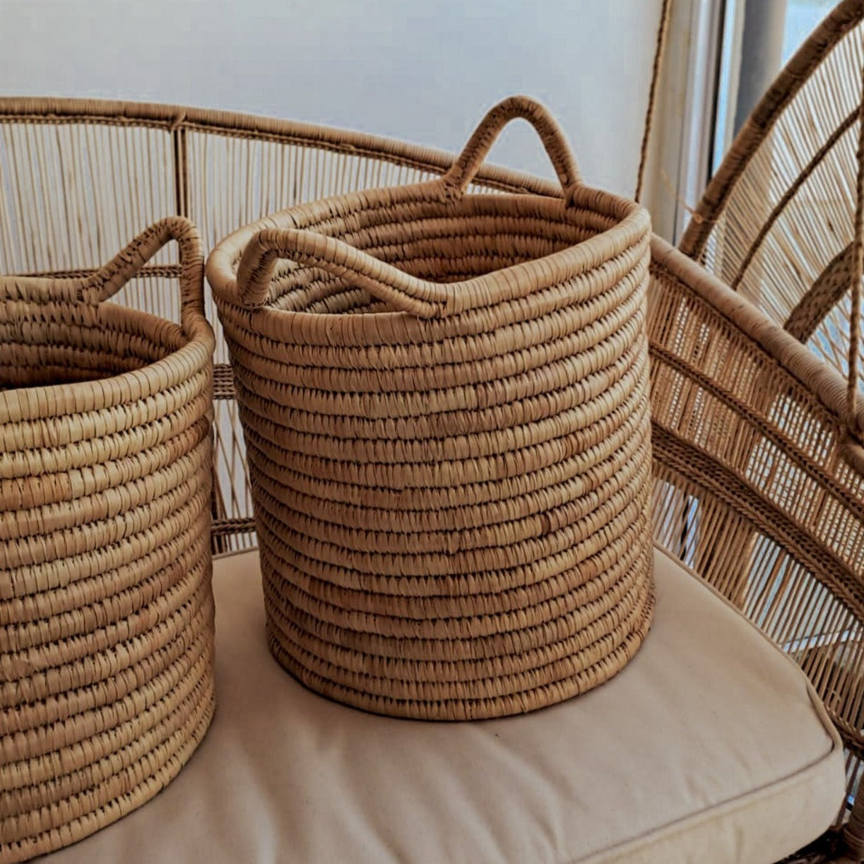 Market Drum Basket Set of 3