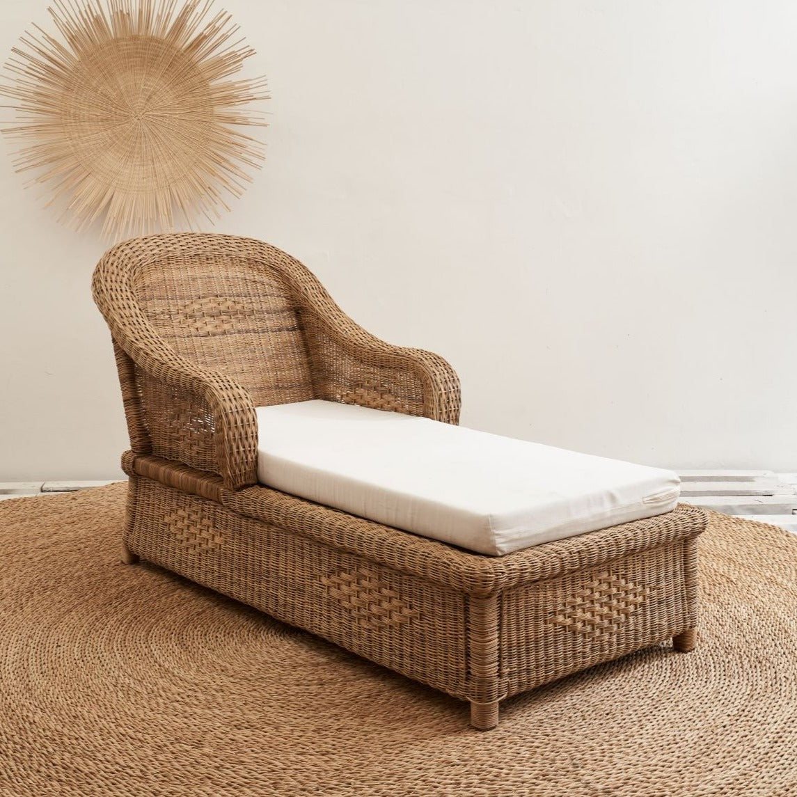 Cane chaise deals