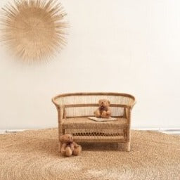 Traditional Kids 2 Seater Malawi Cane Chair