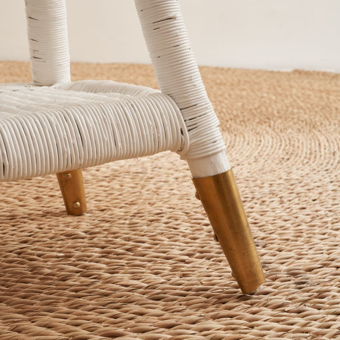 malawi round side white brass close