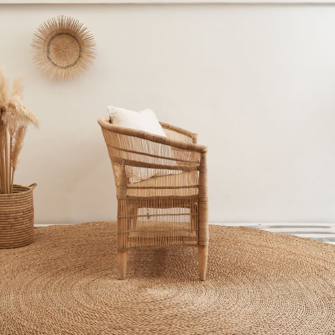 Traditional 2-Seater Cane Chair