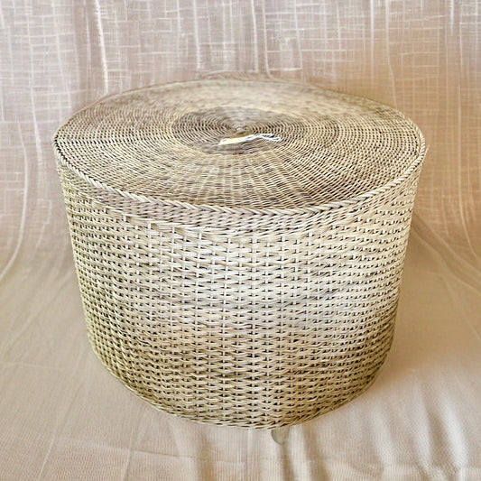 Small Round Coffee Table - Closed Weave