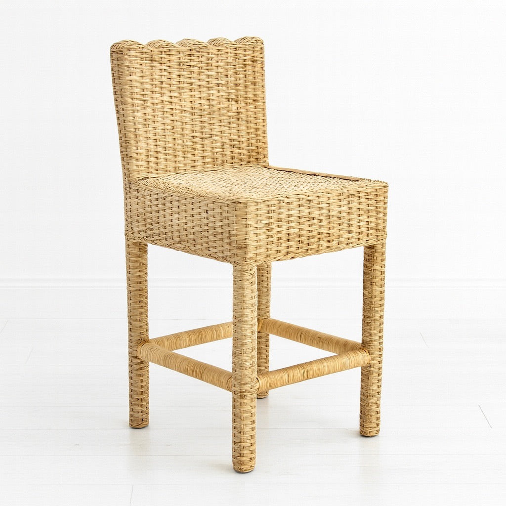 Rara Barstool With Scallop Detail