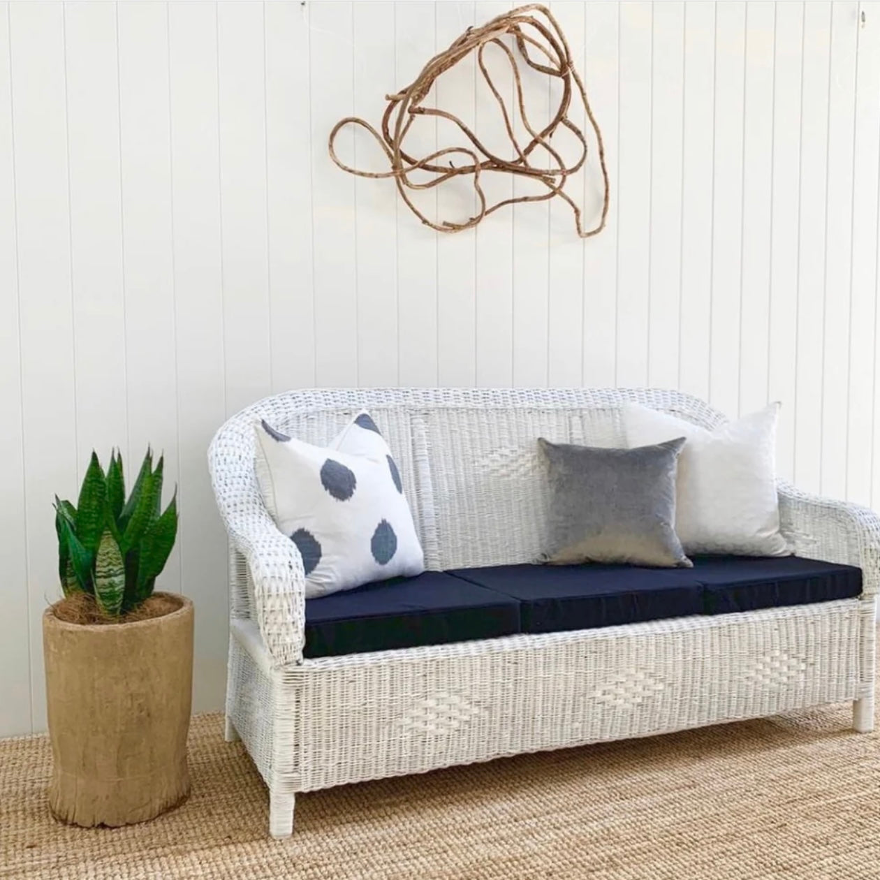 Classic 3-Seater Cane Chair