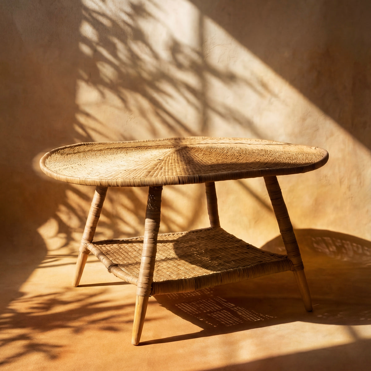 Traditional Large Round Coffee Table