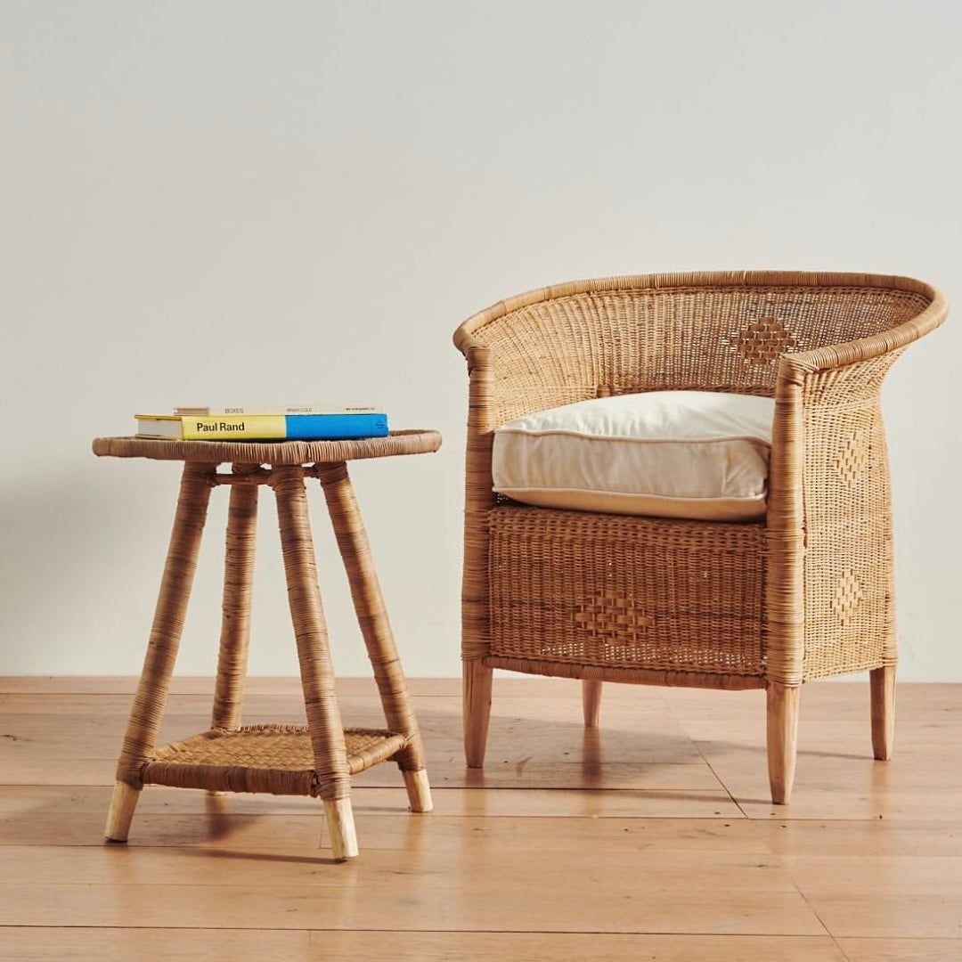 Closed Weave Traditional Single Malawi Cane Chair