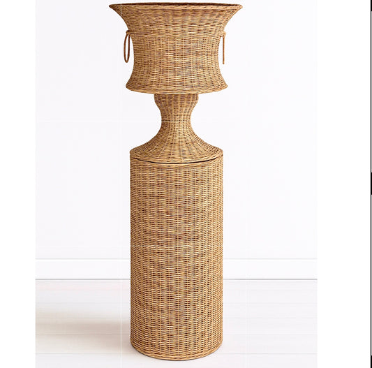 Cane Urn and Plinth Combo