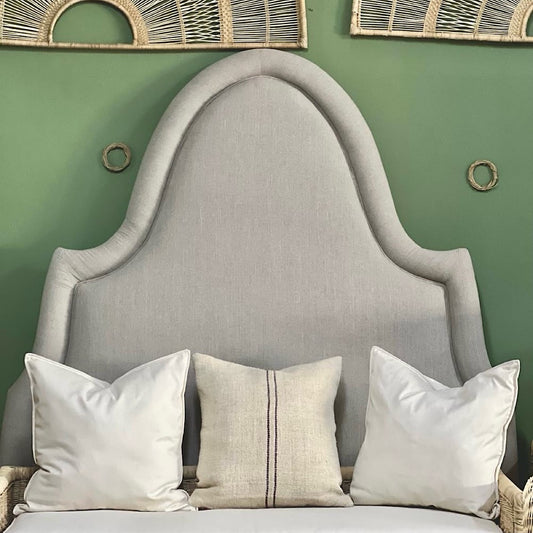 Lithuanian Linen Headboard (With Double Piping Detail)