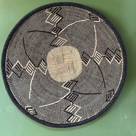 Binga Basket - Beaded - Black Trim