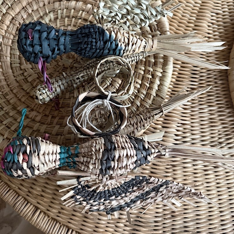 Hand Woven Bird Napkin Holders (Set of 4)