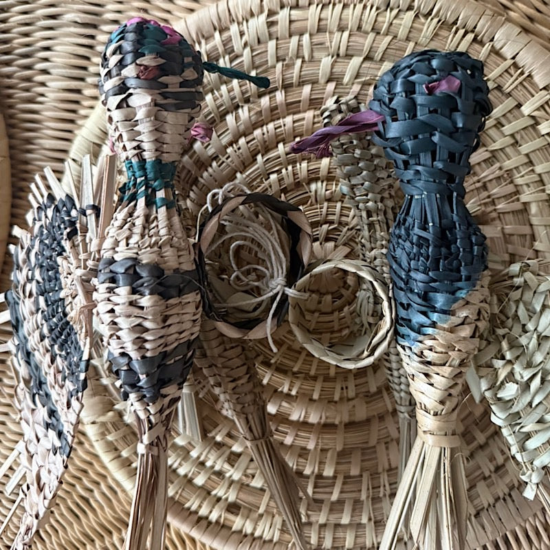 Hand Woven Bird Napkin Holders (Set of 4)