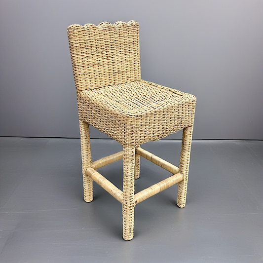 Rara Barstool With Scallop Detail