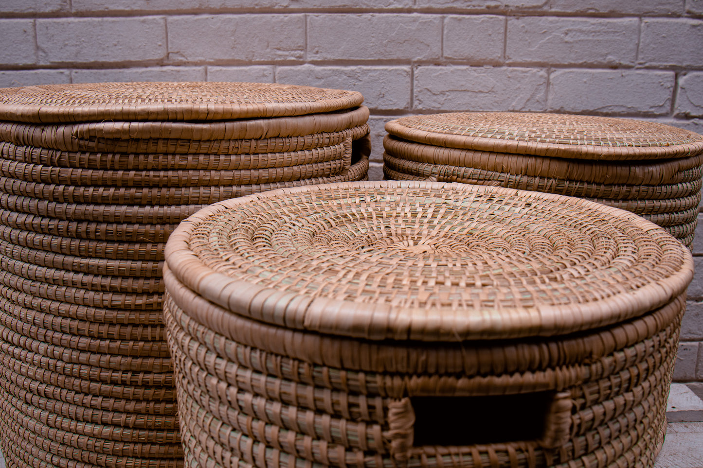 Laundry Basket With Handles And Lids - Individual Or Set