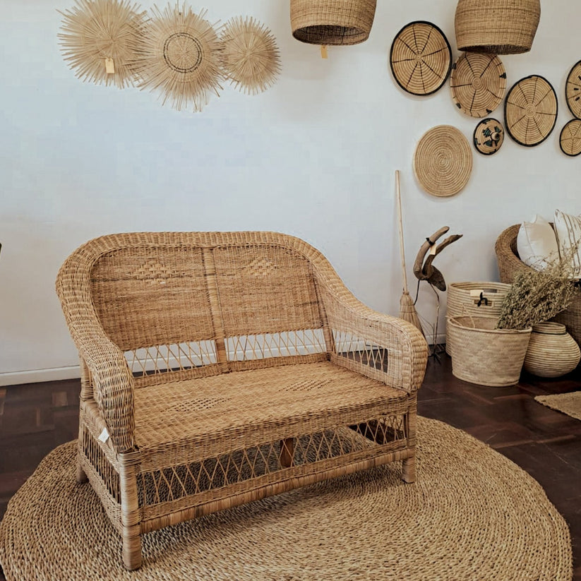 Classic Open Weave Double Malawi Cane Chair