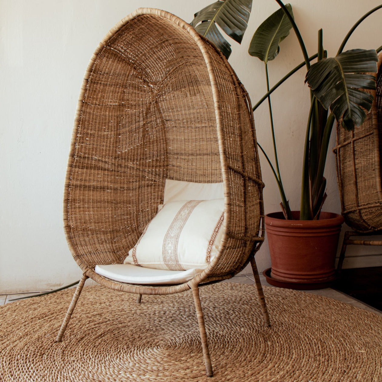 Woven best sale cave chair