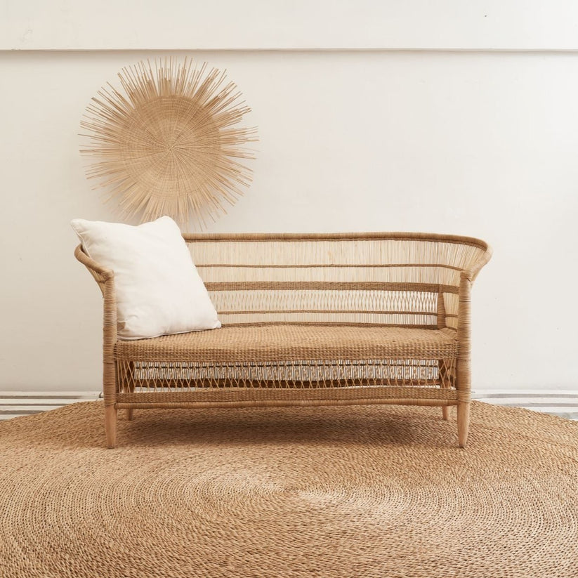 Traditional 3-Seater Malawi Cane Chair