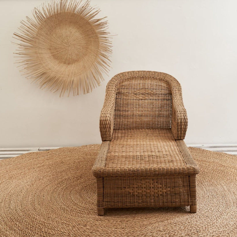 Classic Malawi Cane Lounger Chaise